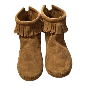Minnetonka Fringe Ankle Boots